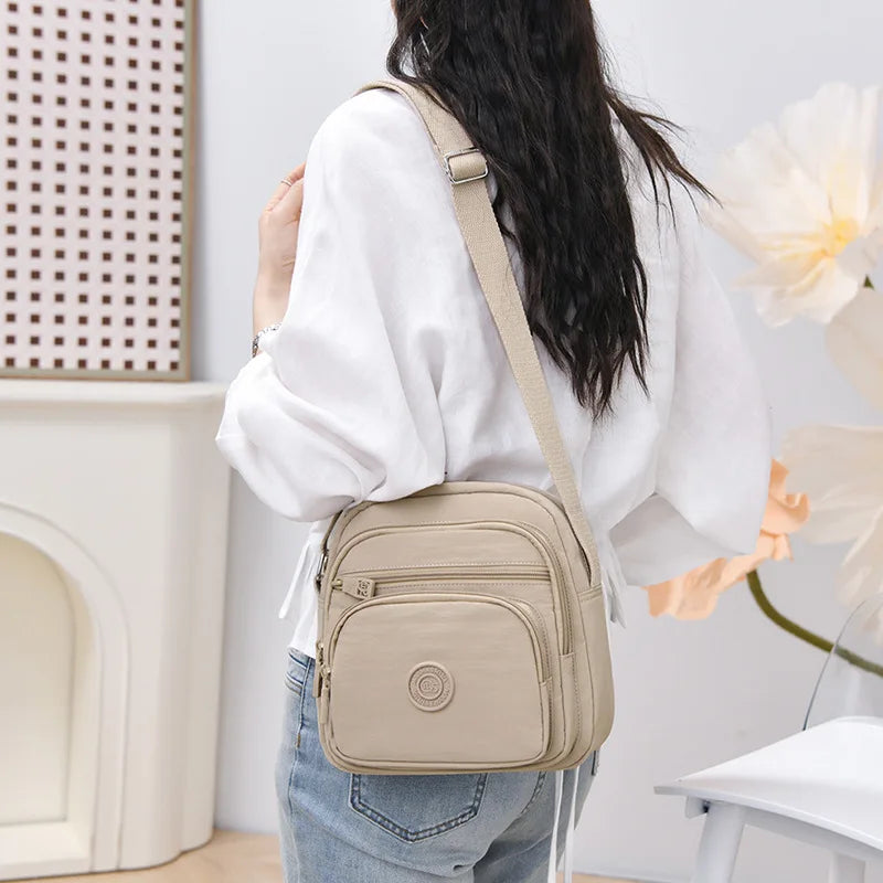Women's Multi-Layer Crossbody Bag – Large Capacity Satchel