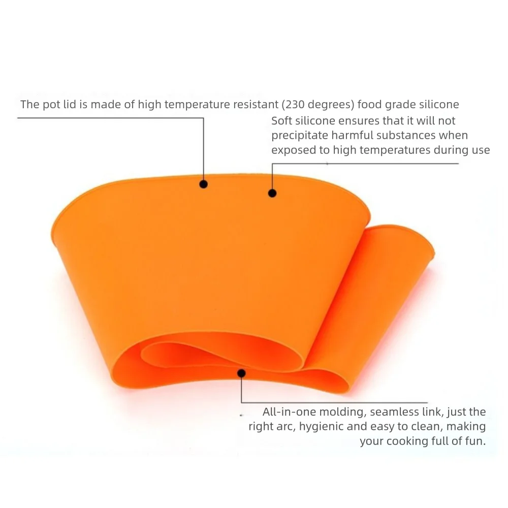 Silicone Foldable Splash Guard & Anti-Overflow Pot Lid Cover
