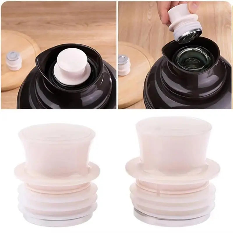 Thermos Bottle Replacement Stopper – Food Grade Silicone & Steel