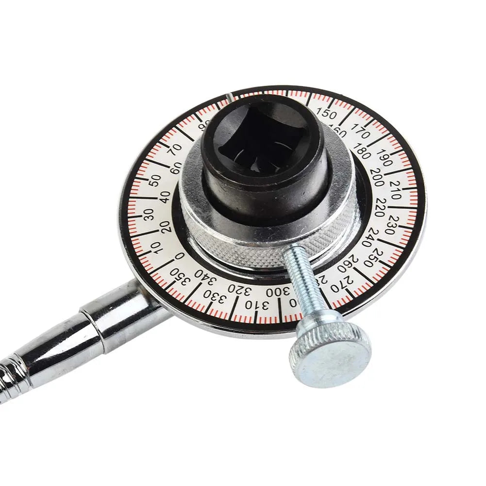 1/2" Drive Torque Angle Gauge 360° Adjustable Wrench Clip