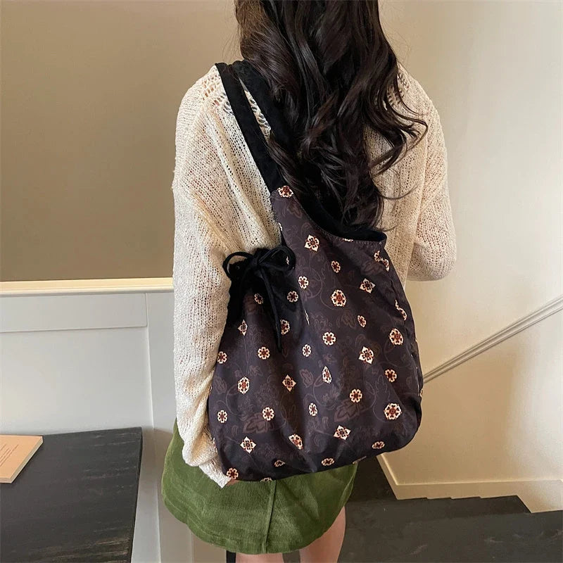 Women's Vintage Suede Shoulder Bag – Large Capacity Tote