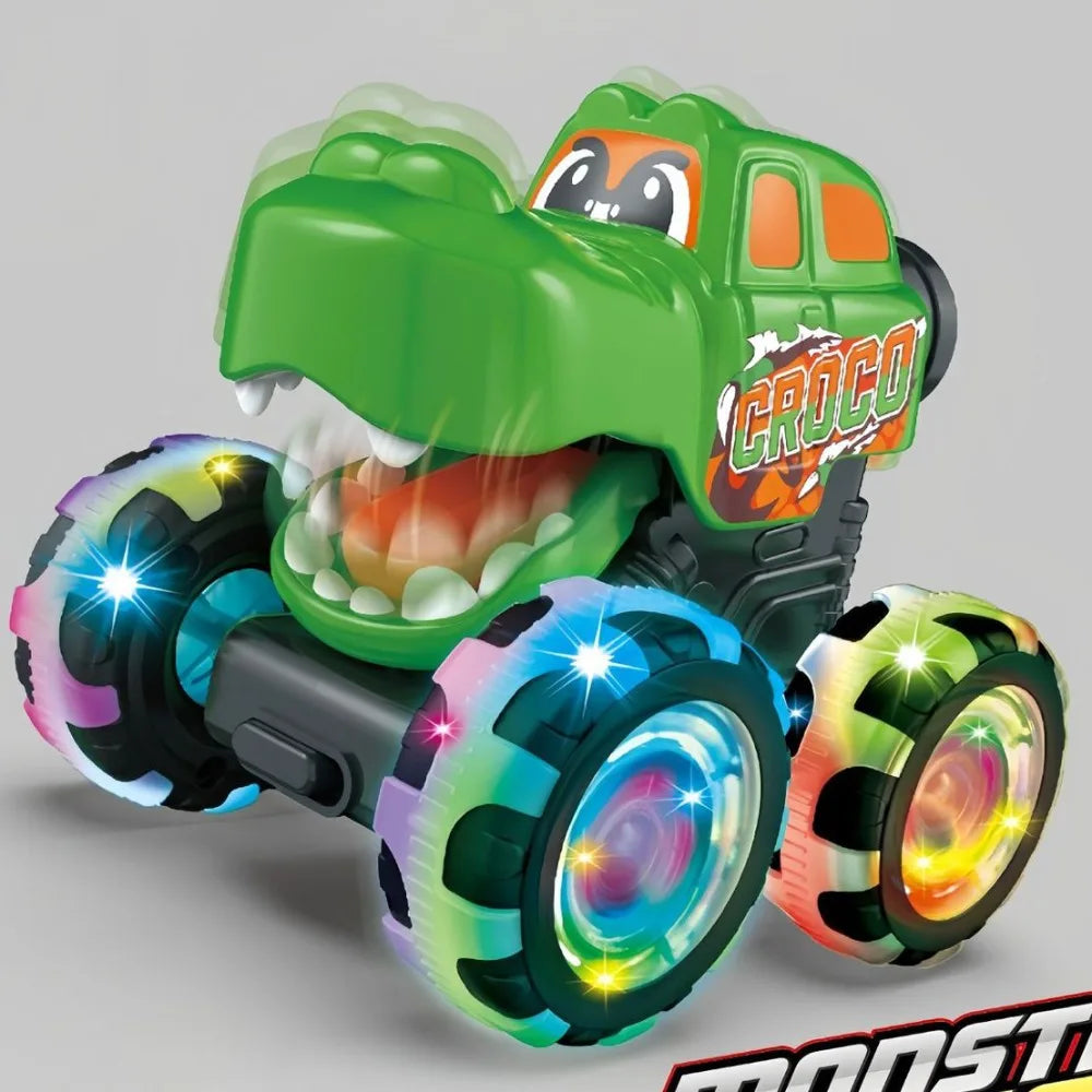 Monster Truck Pull Back Toy with Lights – Kids Gift Ages 4–12