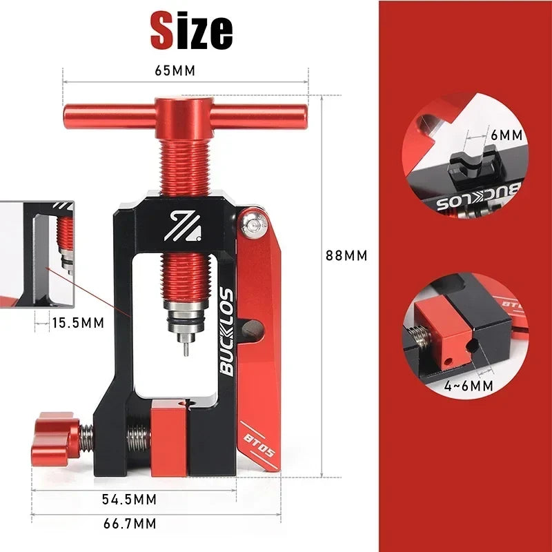 2-in-1 Bike Hydraulic Brake Hose Cutter & Olive Insert Tool