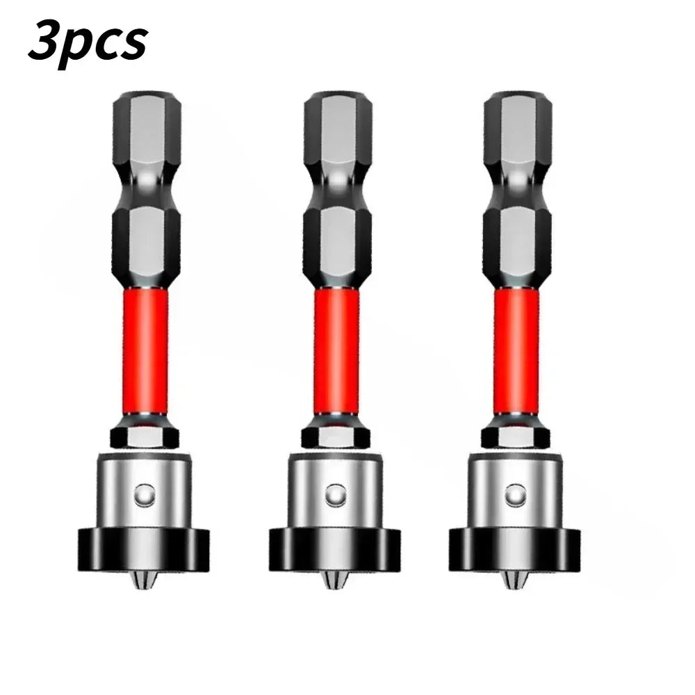 Magnetic Drywall Screw Setter Bit S2 Depth Stop – 1/2/3/5 Pack