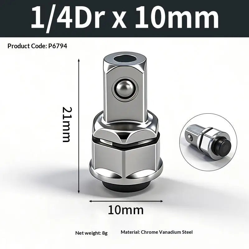 Hexagonal Socket Adapter Set – Quick-Release CR-V Steel