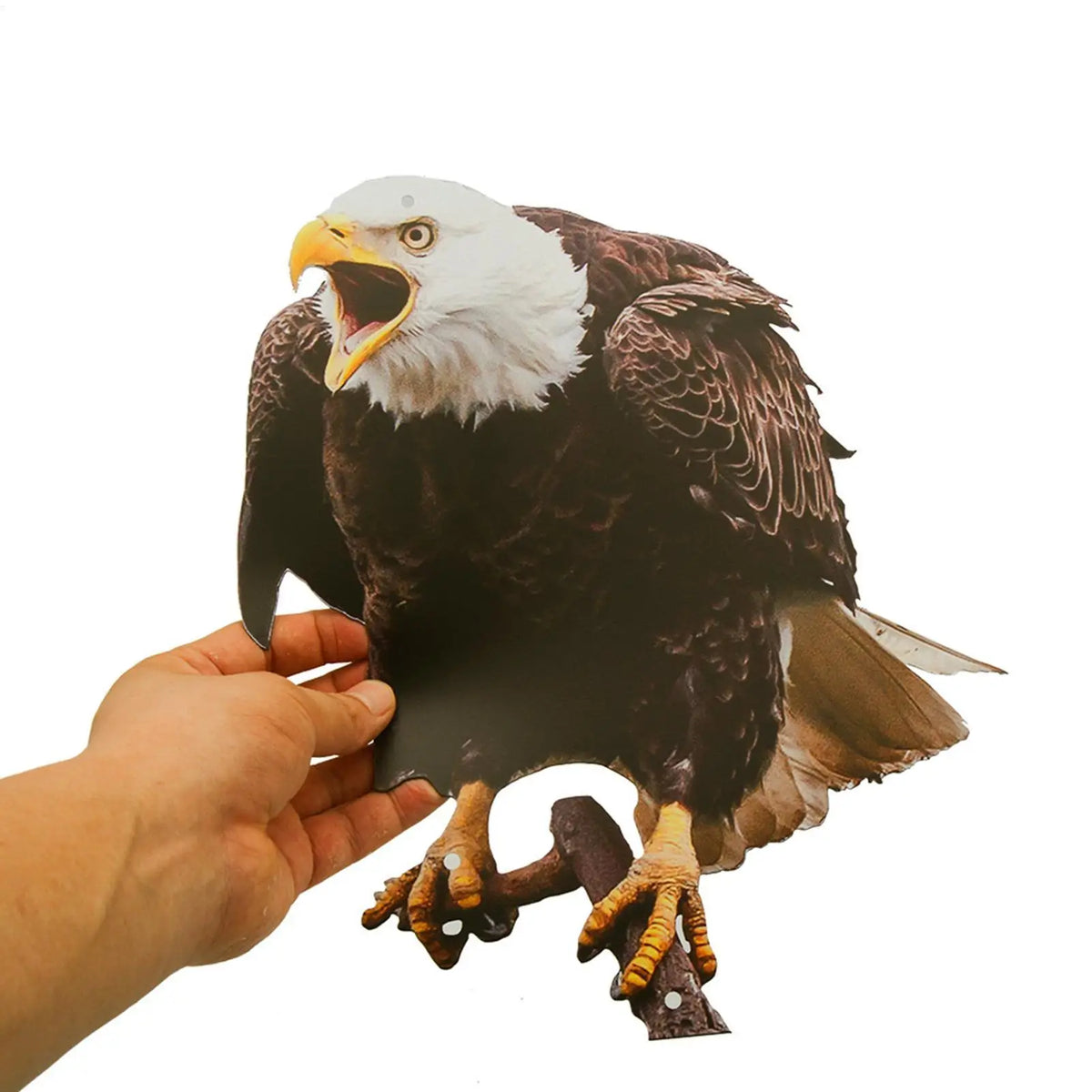 Fake Owl Decoy with Bells – Hanging Waterproof Bird Repeller