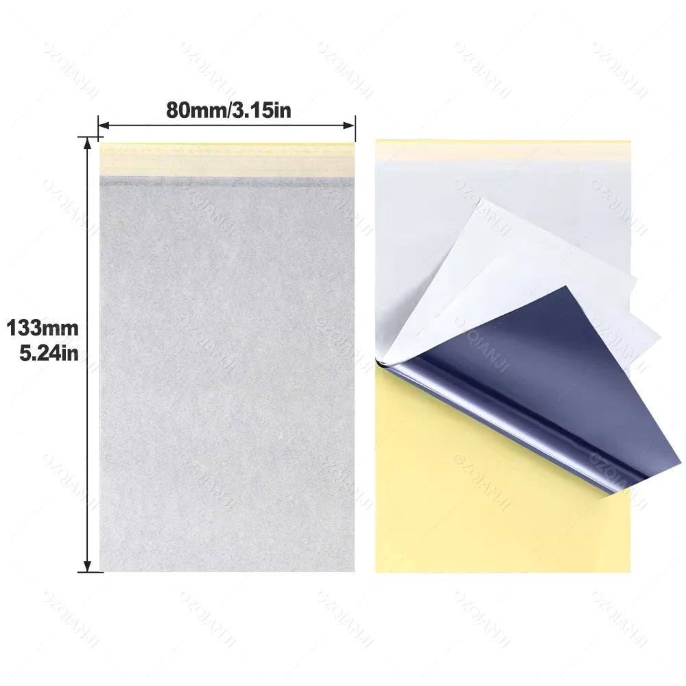 Mini Tattoo Stencil Transfer Paper 80x133mm | 20/50/100 Sheets