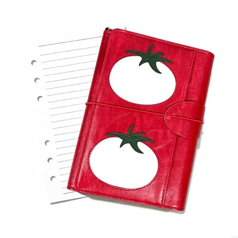 Red PU Leather Refillable Notebook Journal – Daily Planner