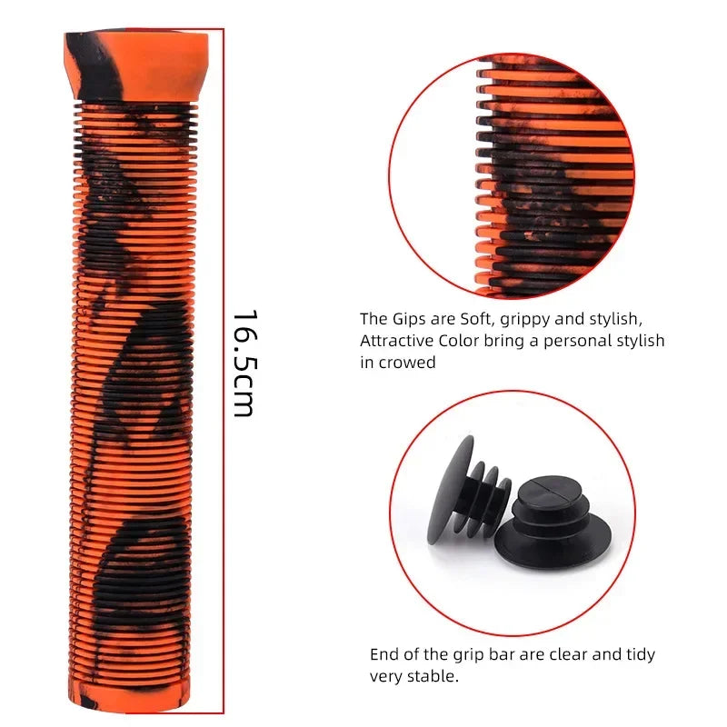 BUCKLOS 165mm Rubber Bike Handlebar Grips – Anti-Slip Pair