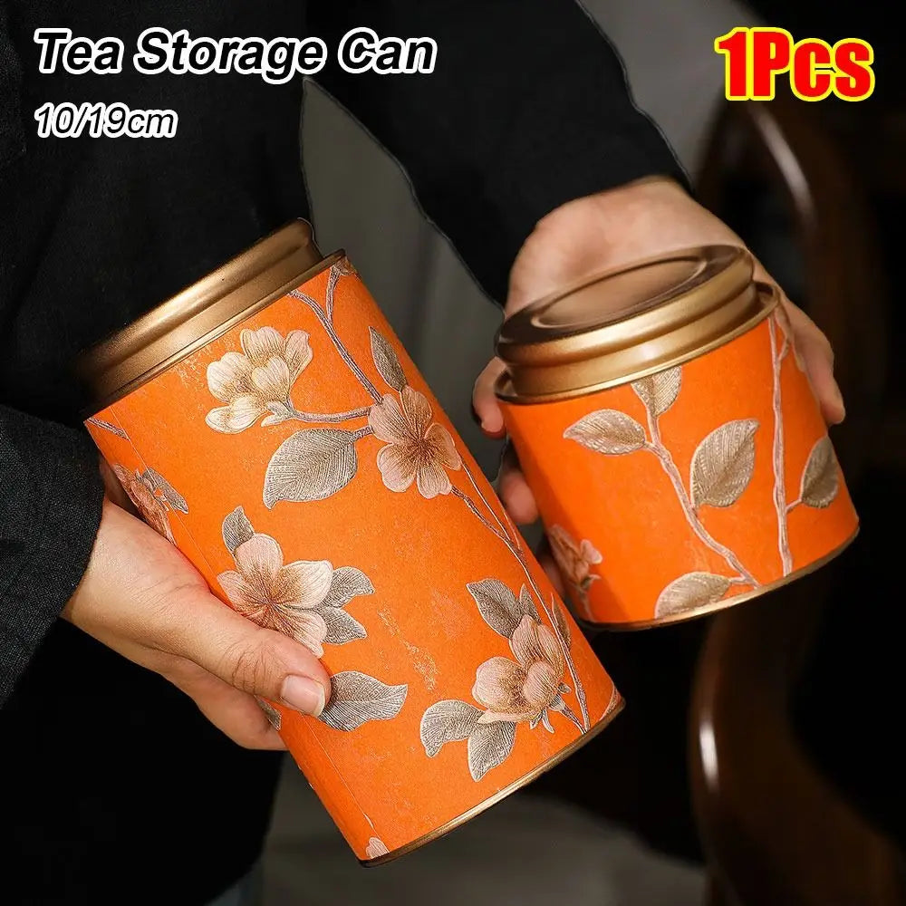 Tinplate Tea Storage Canister – Airtight Sealed Tin Can S/L