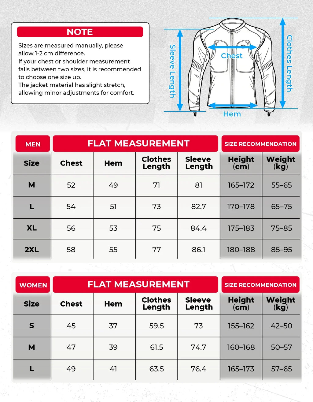 KEMITOUR CE Certified Motorcycle Armor Jacket | Breathable Mesh