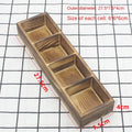 Solid Wood Tea Bag Holder – Retro Vintage Desktop Organizer