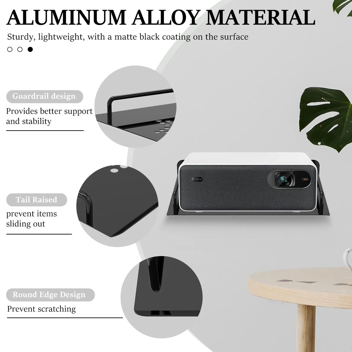 Wall Mount Floating Shelf for Projector, Router & TV Box