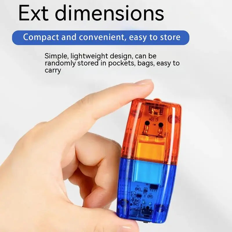 Red Blue LED Clip-On Shoulder Strobe Warning Light | USB