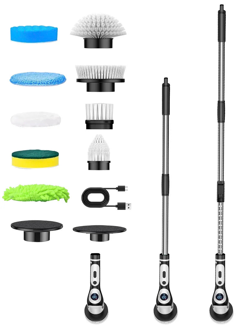 Multi-Function Electric Cleaning Brush | Wireless Telescopic Mop