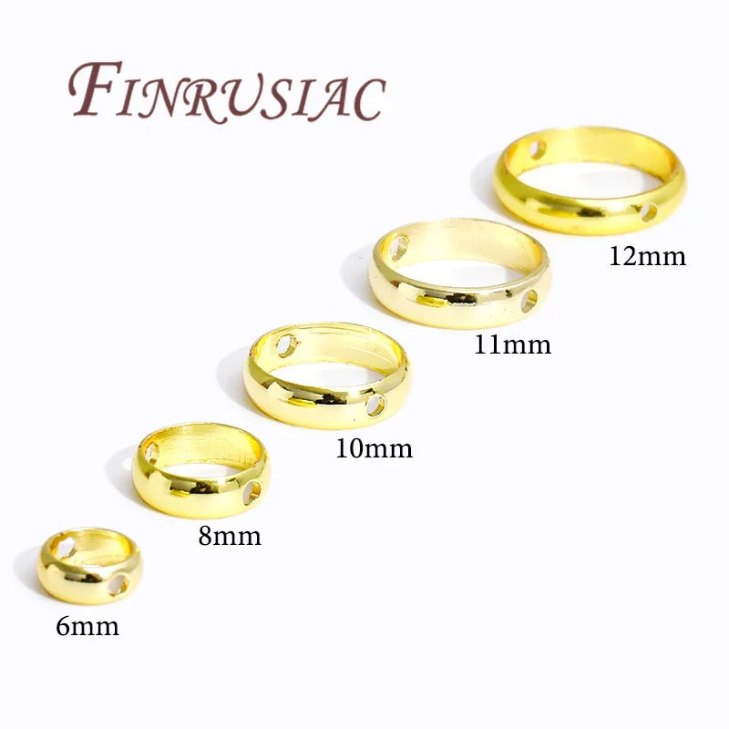 20Pcs 18K Gold Plated Bead Frames | DIY Jewelry Spacers