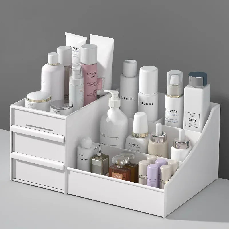 Plastic Drawer Makeup Storage Box – Desktop Organizer Shelf