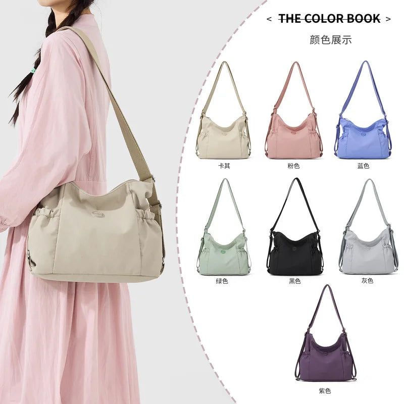 Nixie Women's Multifunctional Tote Bag – Large Nylon Satchel