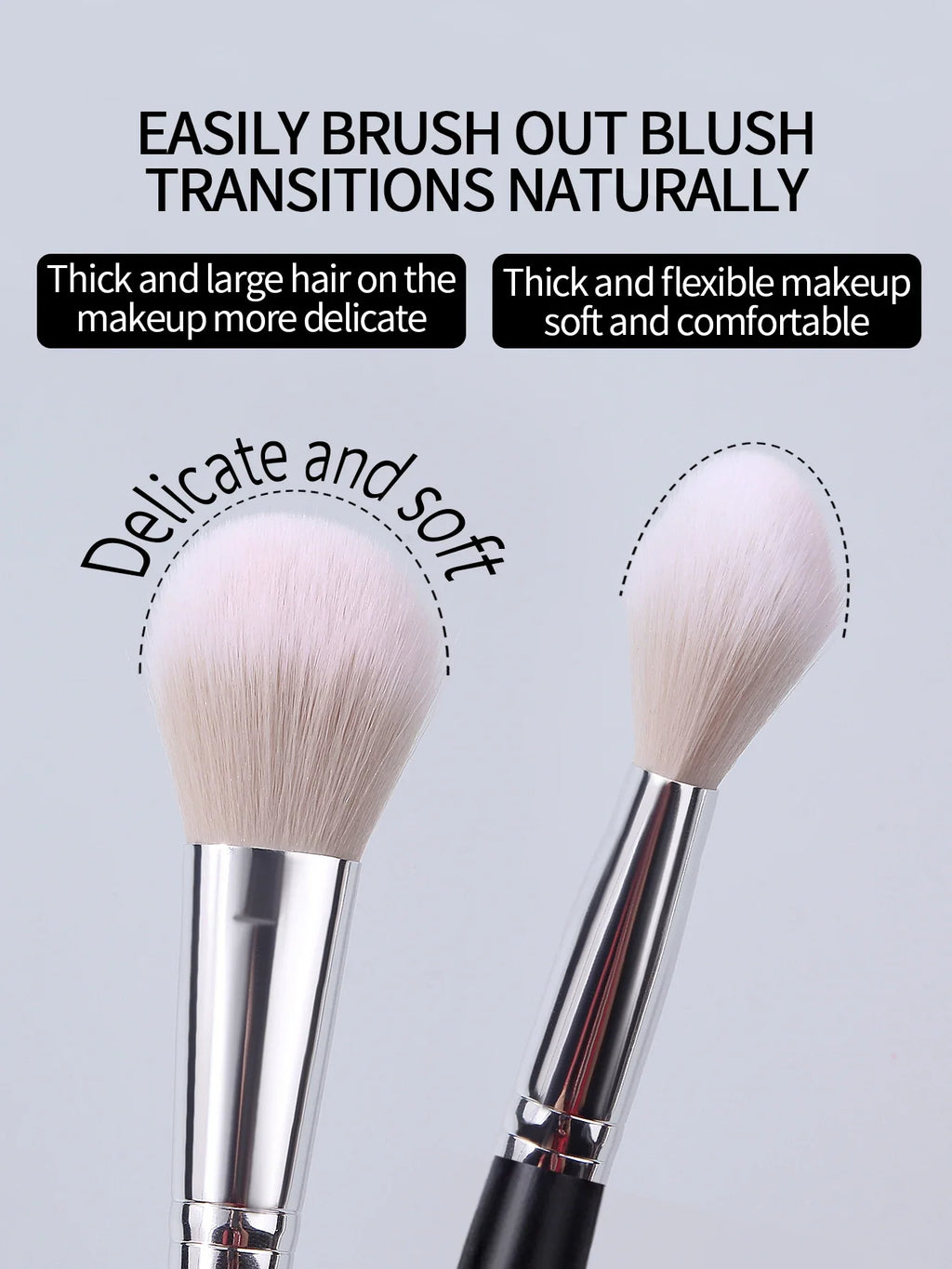 Multifunctional Makeup Brush – Blush, Contour & Powder | Nixie