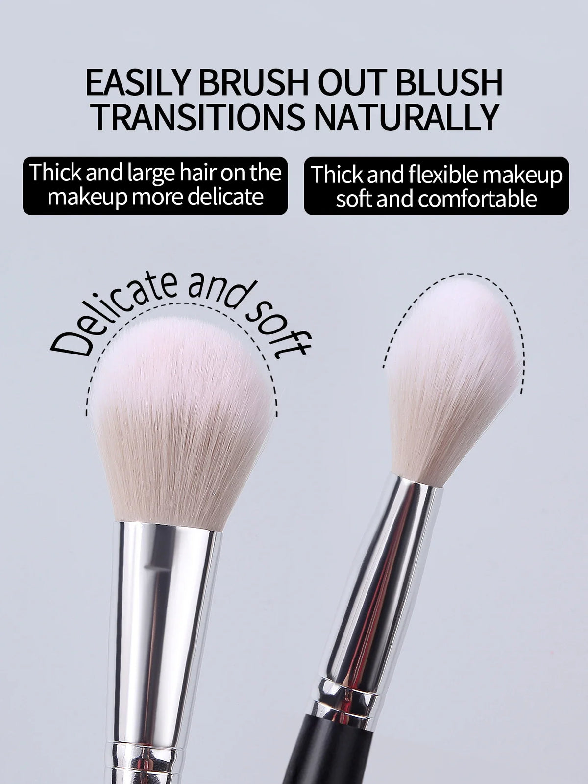 Multifunctional Makeup Brush – Blush, Contour & Powder | Nixie