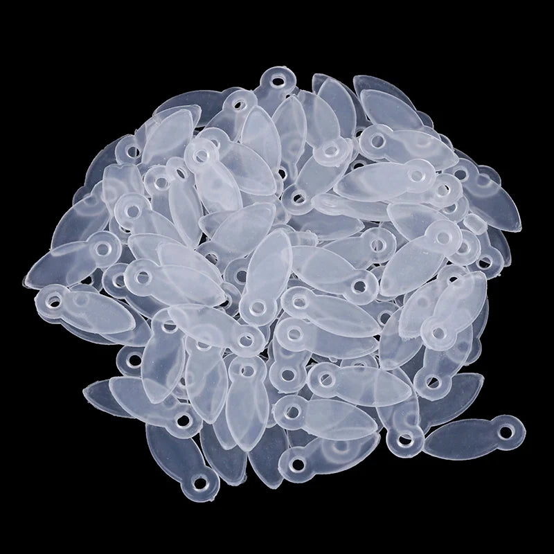 100Pcs Plastic Photo Frame Rotating Buckle Hooks – Black & White