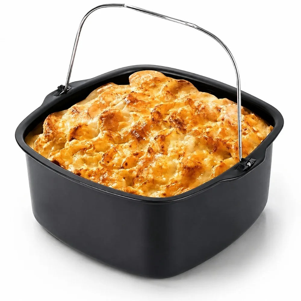 Nixie Nonstick Air Fryer Baking Pan – Pizza & Cake Mold