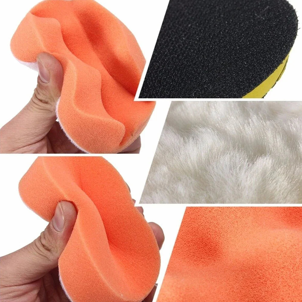 3" Car Polishing Buffing Pad Kit – 6 or 12 Pcs Sponge Set