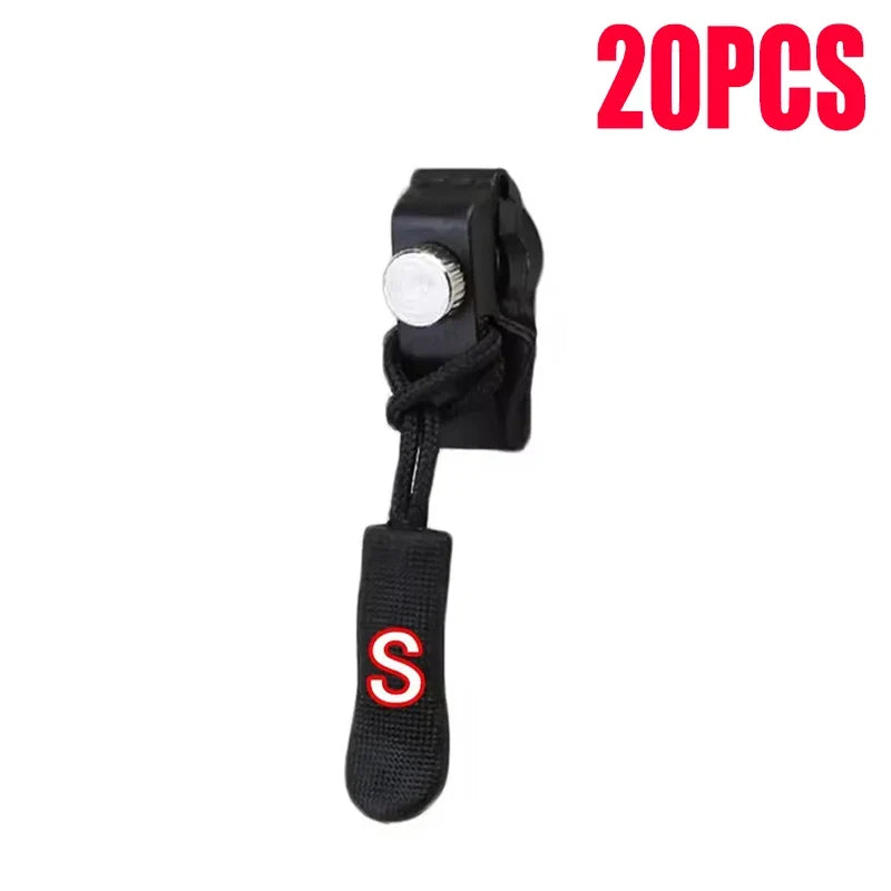 Zipper Repair Kit 3–60 Pcs | Replacement Slider Pull 3 Sizes