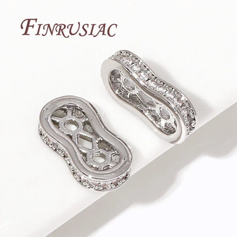 18K Gold Plated Zircon Spacer Beads – DIY Jewelry Findings