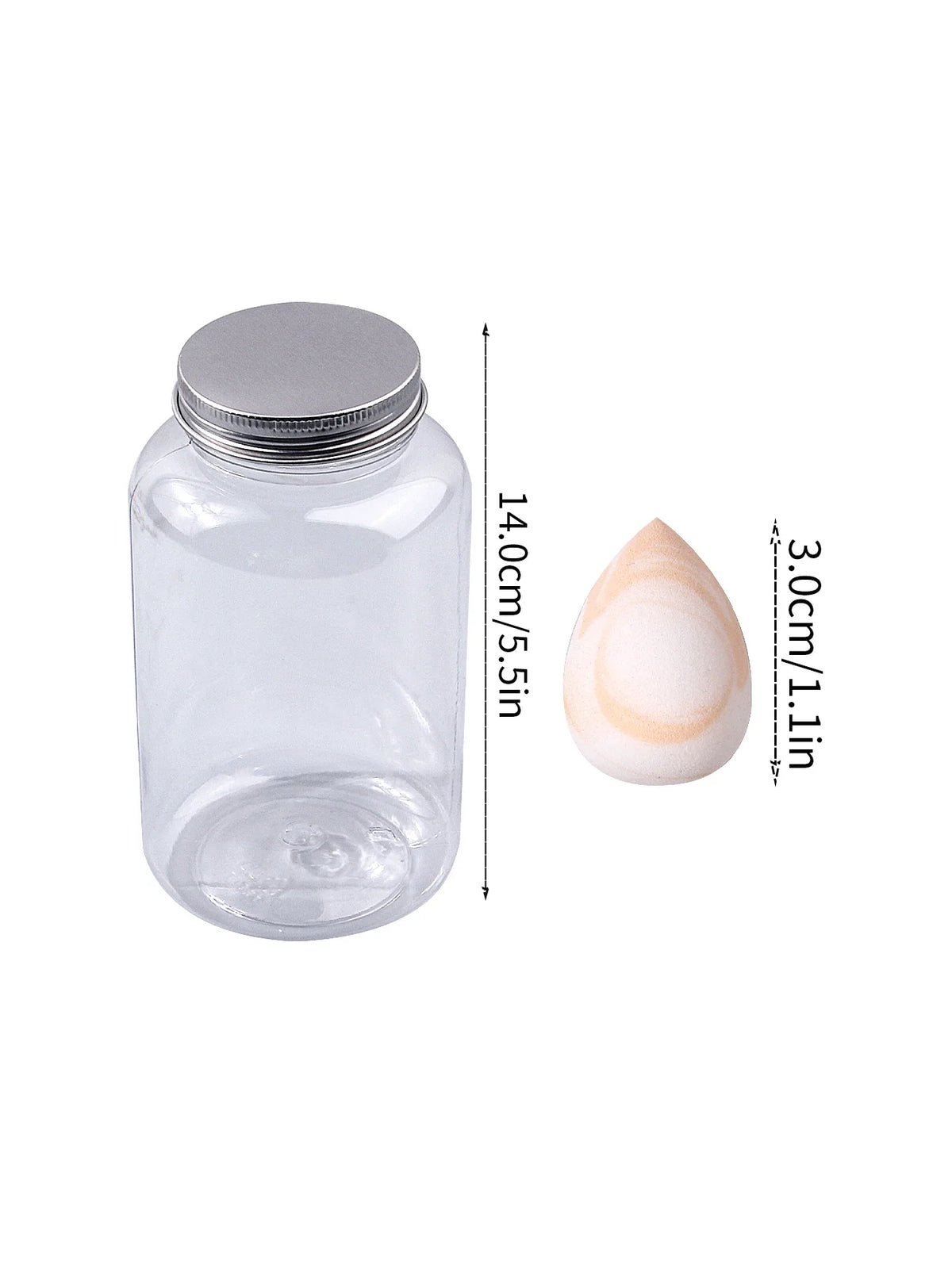 40PCS Marble Mini Makeup Sponge Set with Storage Jar | Nixie