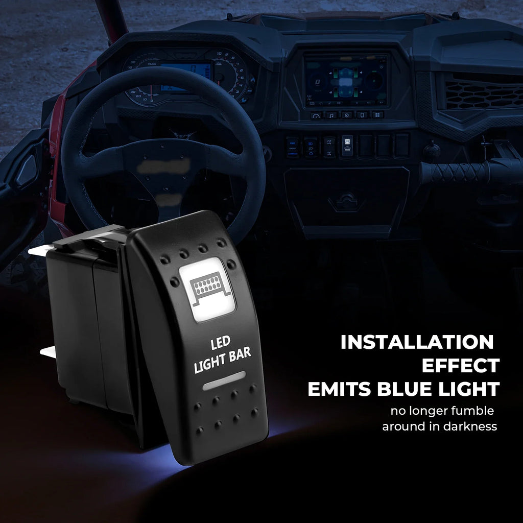 UTV LED Illuminated Rocker Switch 12-24V | Can-Am Polaris Yamaha