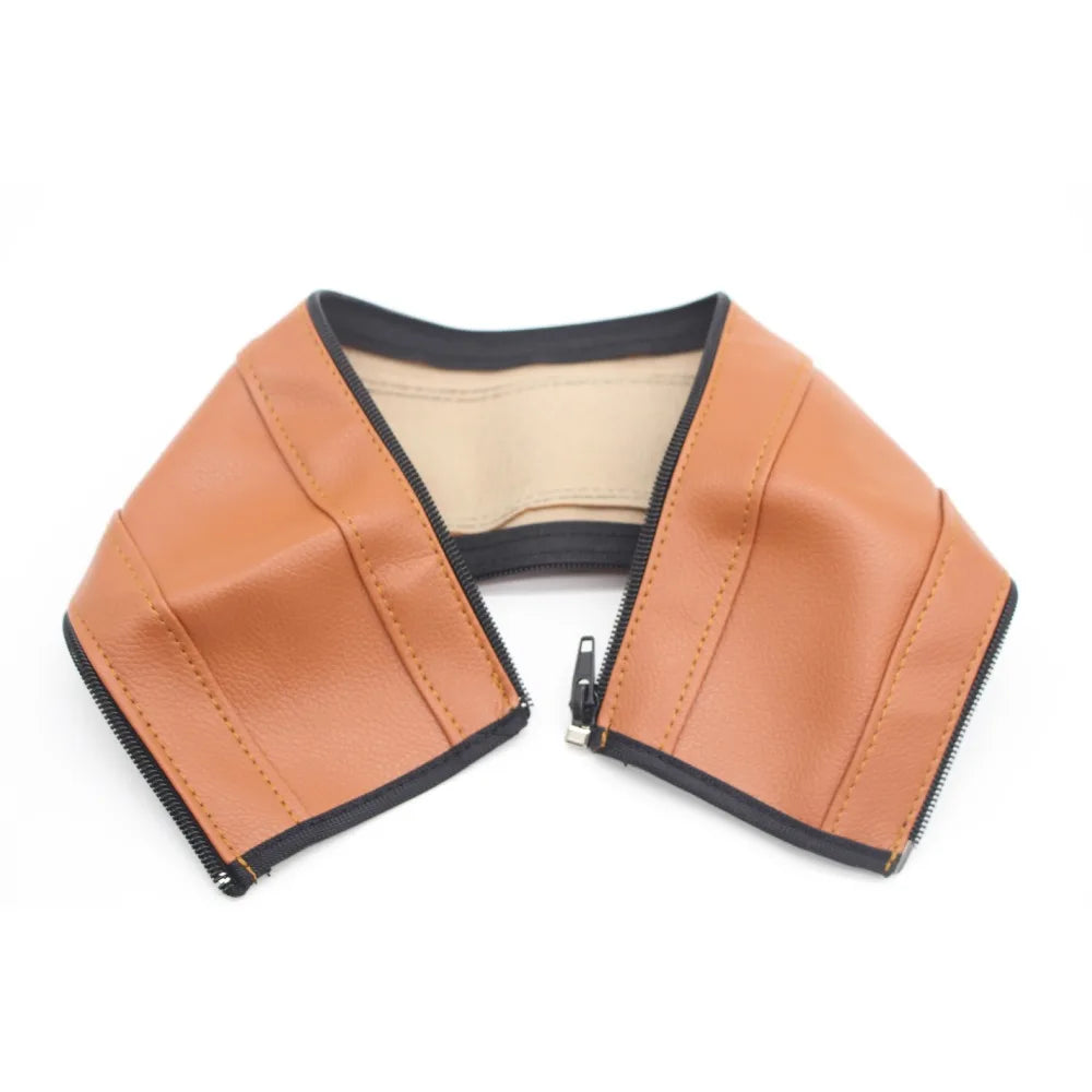 PU Leather Stroller Handlebar Cover – Universal Zipper Sleeve
