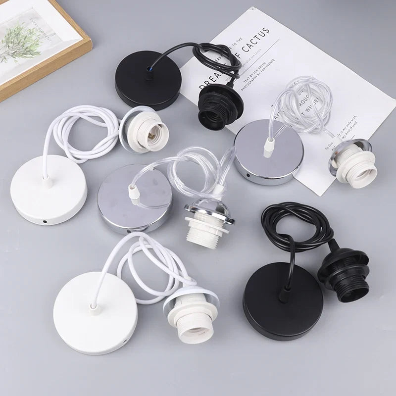 Retro E27 Pendant Lamp Holder Socket with Hanging Wire 1m/1.5m