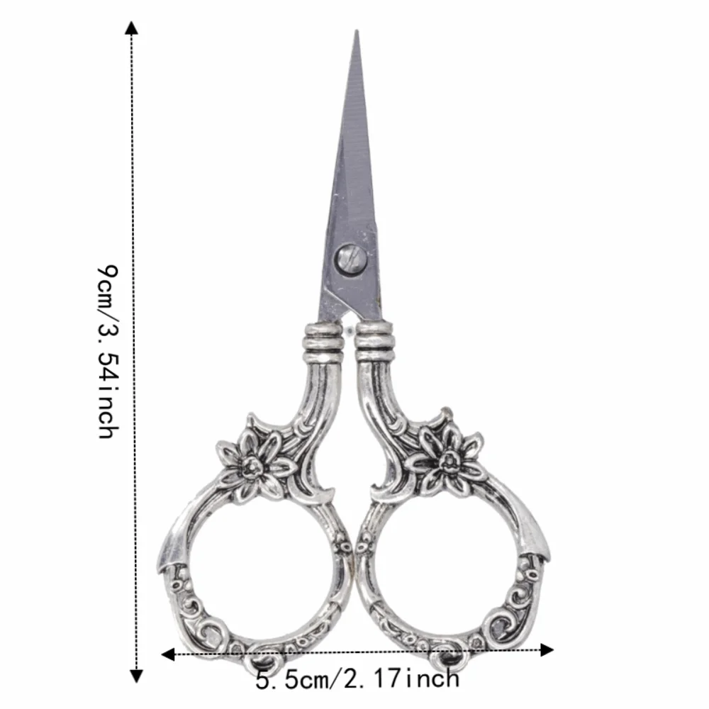 Retro Stainless Steel Embroidery Scissors – 3.54" Needlework