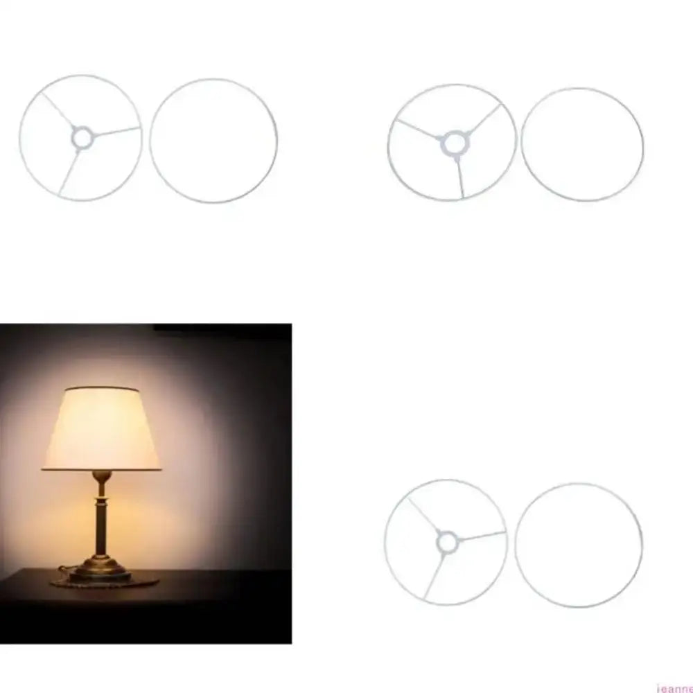 Round Metal Drum Lamp Shade Rings – DIY Light Frame Holder