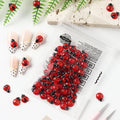 Ladybug Nail Charms Flatback Acrylic DIY Decorations 50/100pc