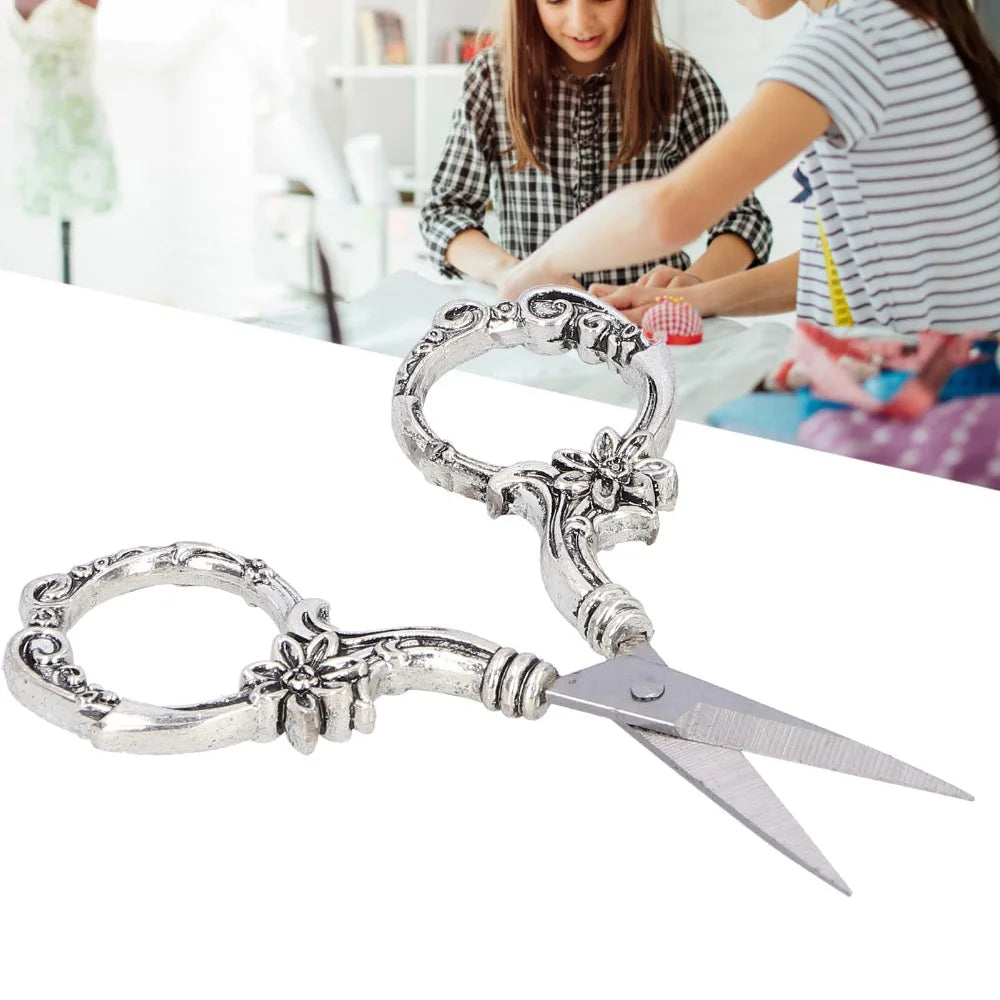 Retro Stainless Steel Embroidery Scissors – 3.54" Needlework