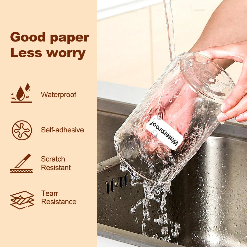 Niimbot Thermal Label Paper Rolls – Waterproof Anti-Oil Stickers