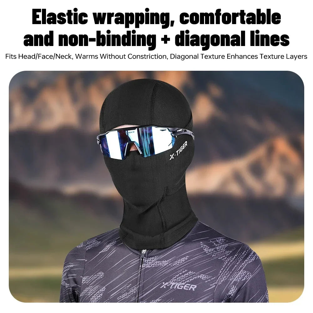 X-TIGER Winter Cycling Balaclava – Full Face Fleece Ski Mask