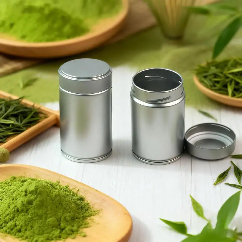 Mini Airtight Matcha Tin – Sealed Spice & Tea Storage Jar
