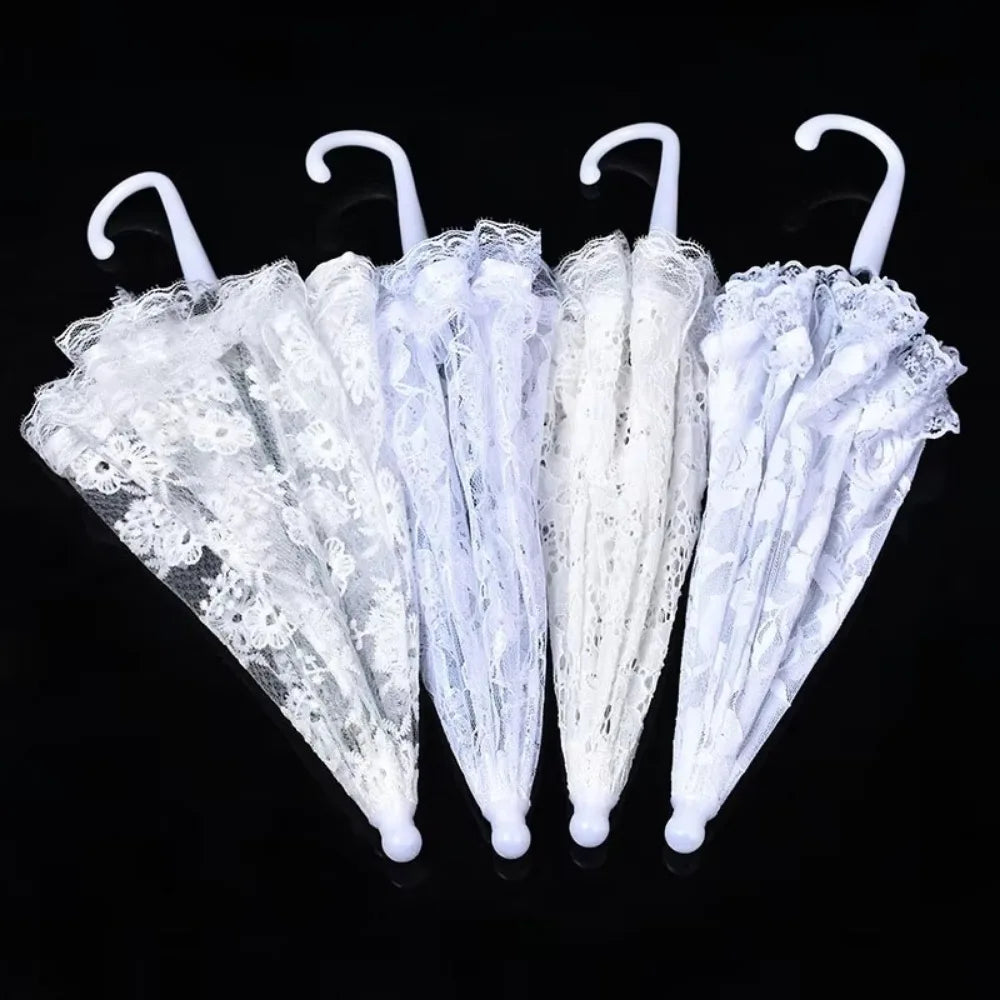 Vintage Lace Wedding Umbrella Mini Bridal Parasol Stage Prop