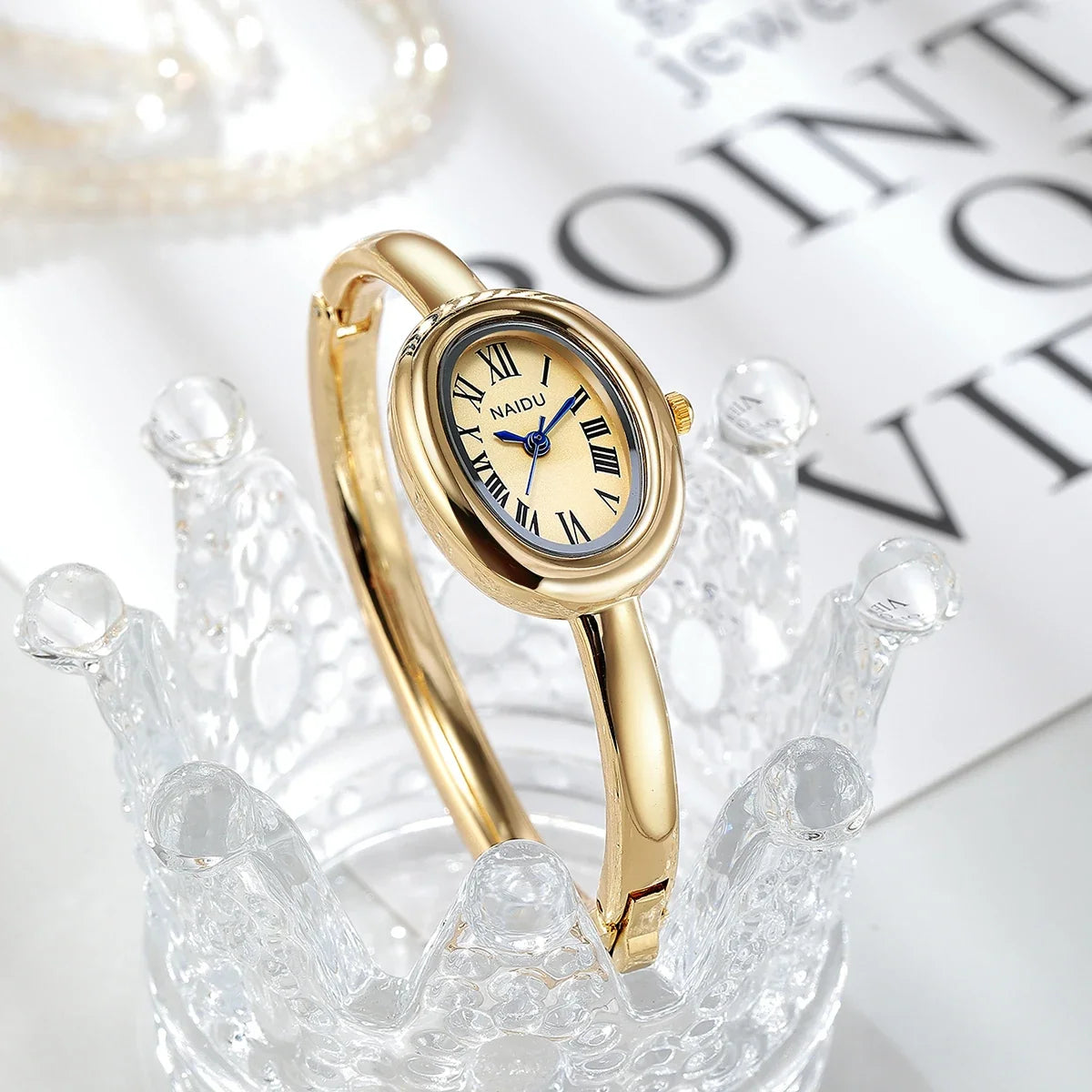 Women's Casual Roman Numeral Quartz Watch | Alloy Band