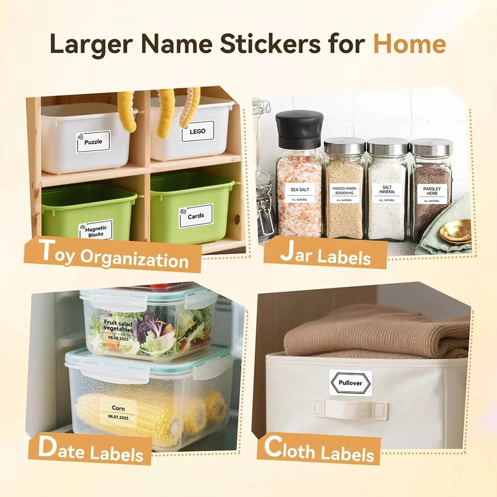 Marklife Thermal Label Rolls – Waterproof Self-Adhesive Stickers