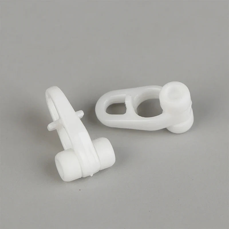 50pcs Curtain Rail Sliding Wheel Hooks – Universal Straight & Curved