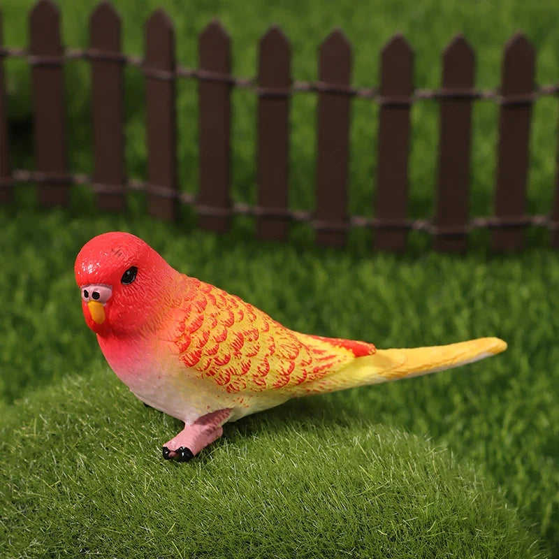 Simulation Parrot Figurine Miniature Ornament & Photography Prop