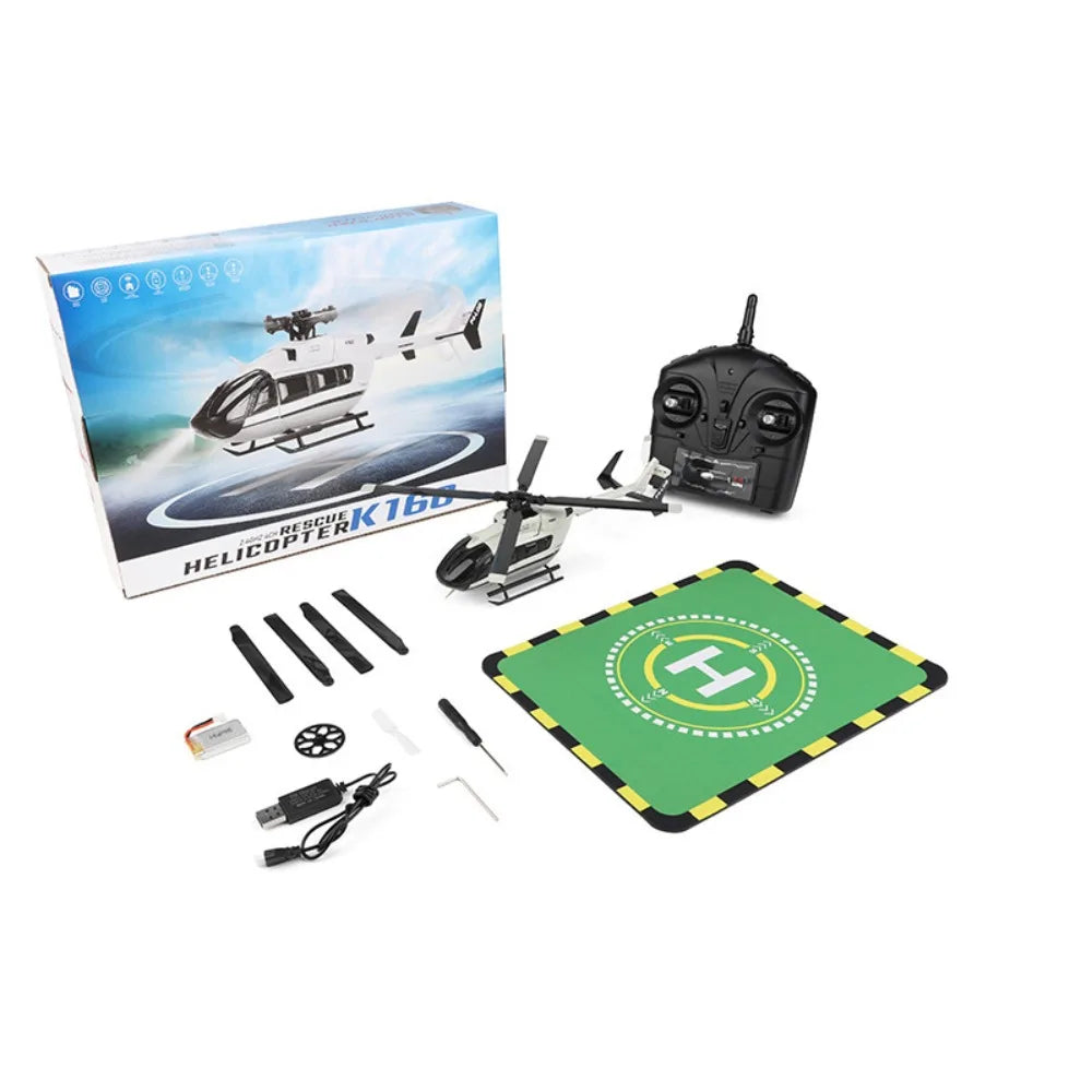 K160 4-Channel RC Helicopter 6-Axis Gyro | USB Rechargeable