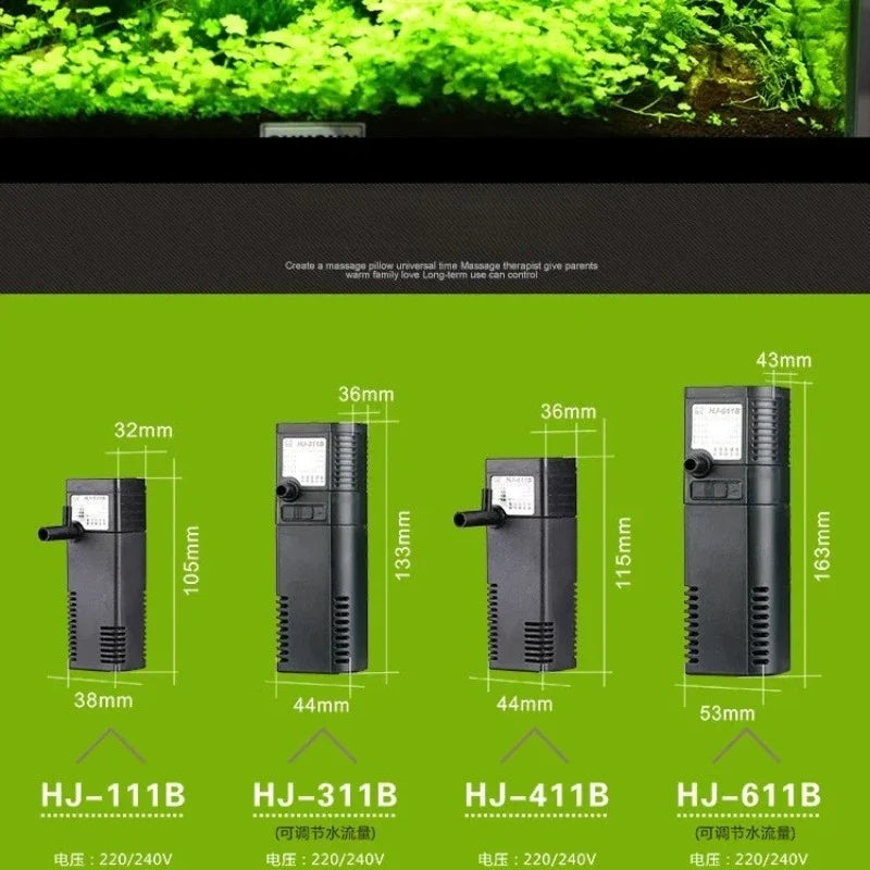 Sensen HJ-111B Aquarium Submersible Filter Pump for Fish Tank