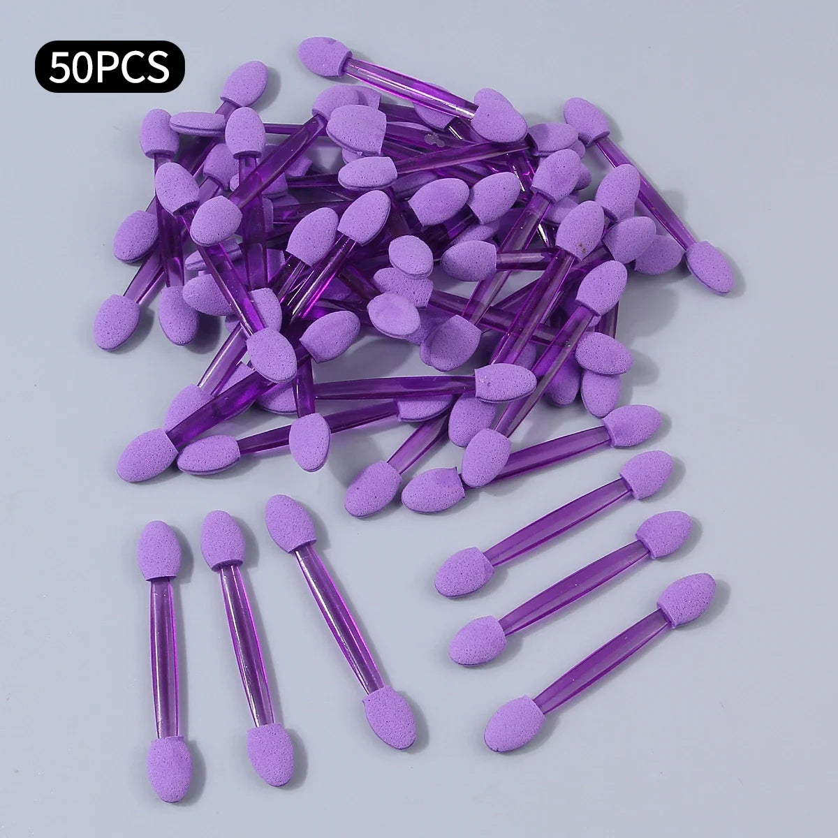 50Pcs Disposable Double-End Sponge Eyeshadow Applicators