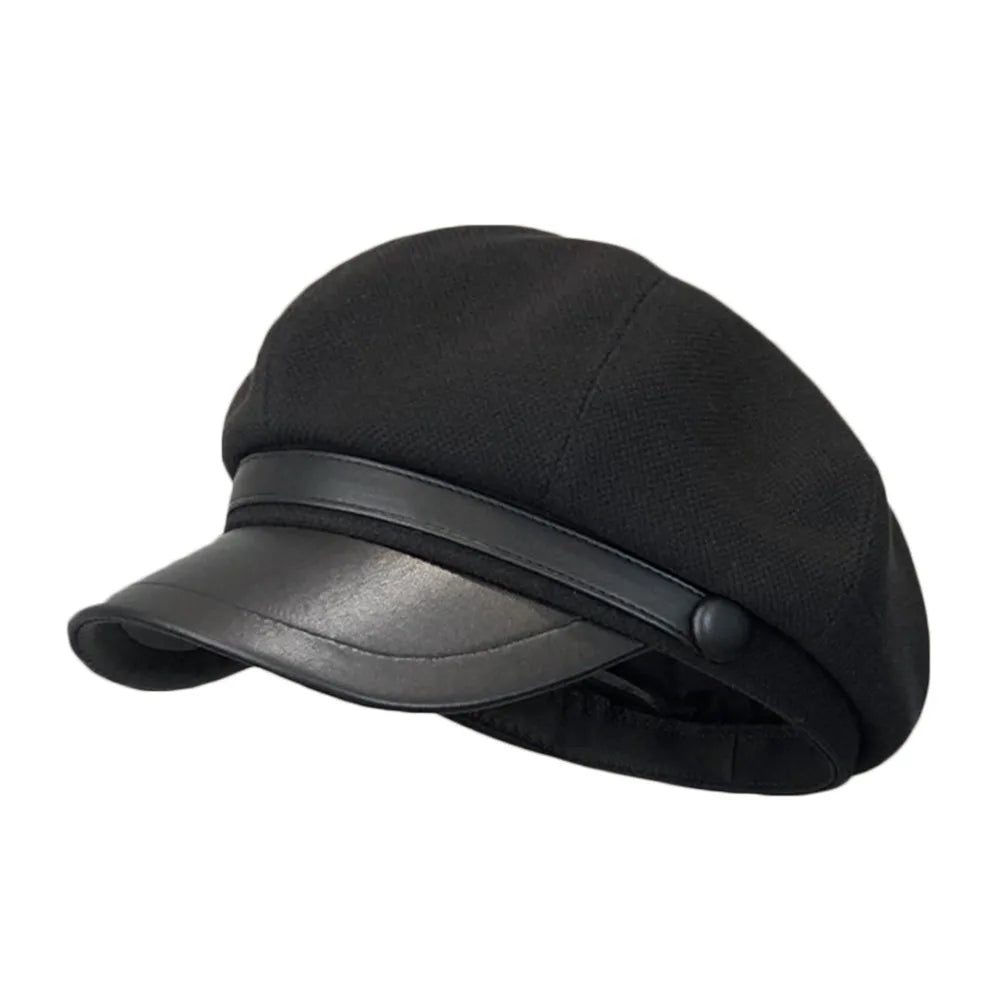 Women's Winter Beret Hat – Vintage Newsboy Pumpkin Panama Cap