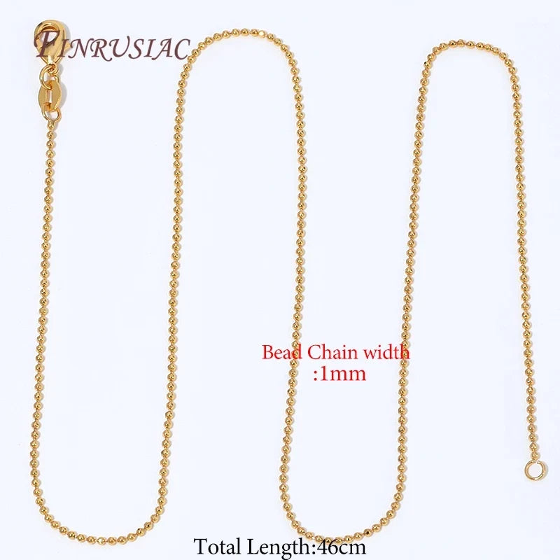 18K Gold Plated Necklace Chain with Lobster Clasp | DIY Jewelry